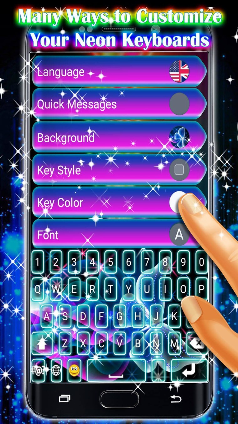 Светодиодных клавиатура приложение