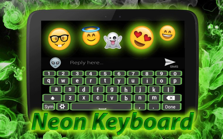 Неоновая клавиатура