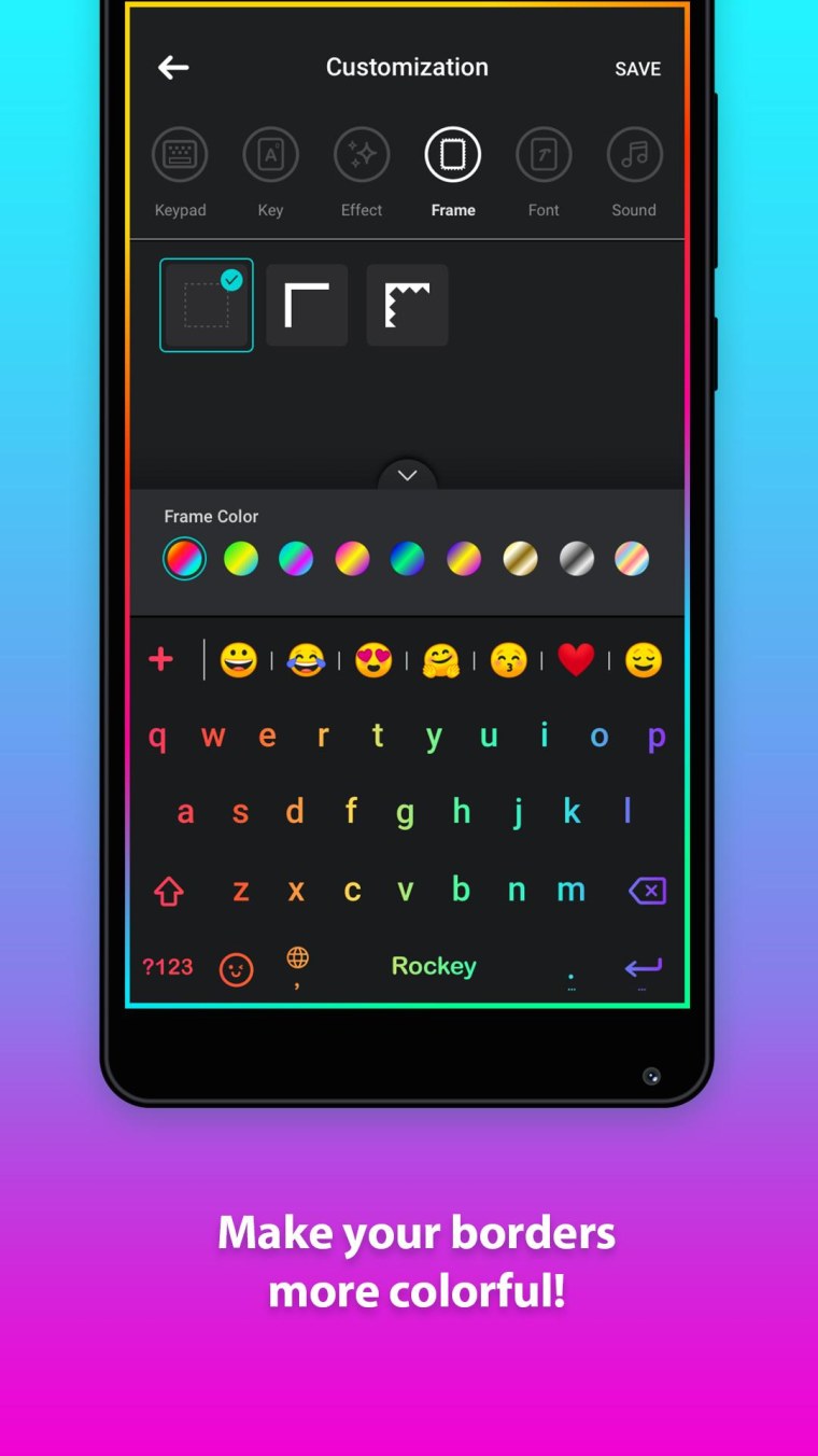 Клавиатура неон