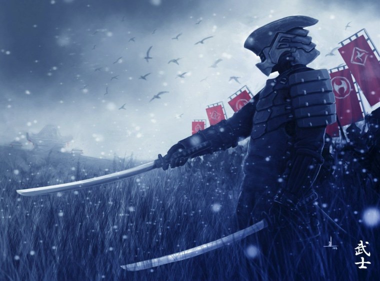 Самурай Ронин арт Япония