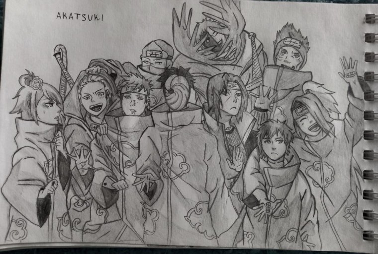 Наброски Масаси Кисимото Акацуки