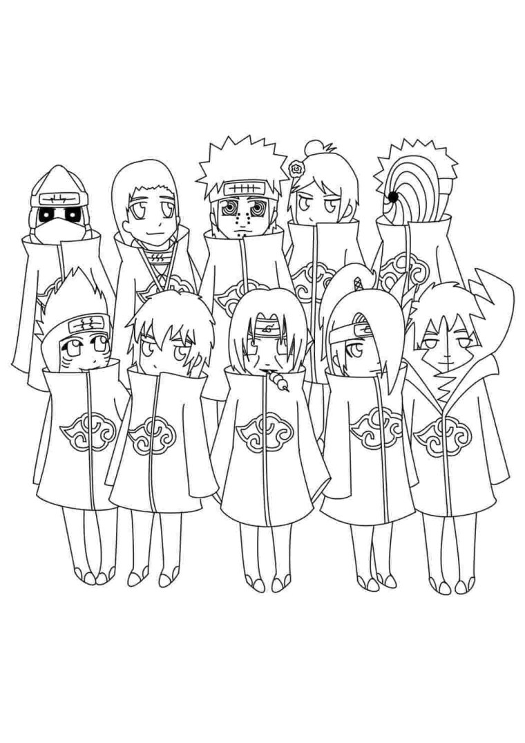 Плакат аниме Наруто Акацуки