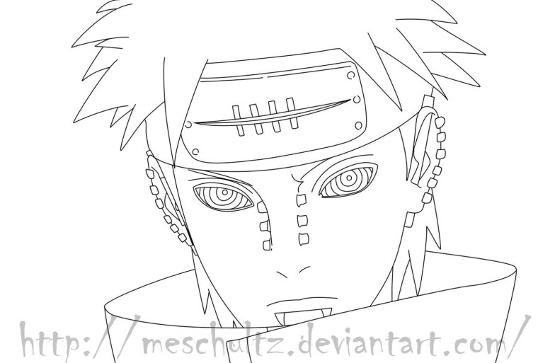 Нагато Узумаки раскраска