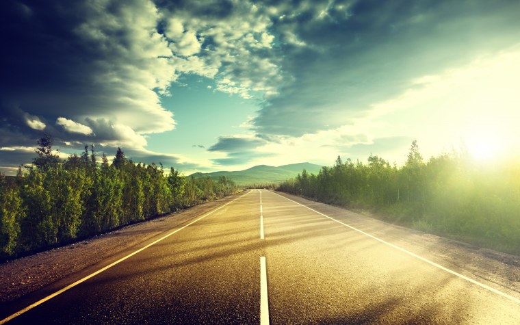 Фотообои дорога