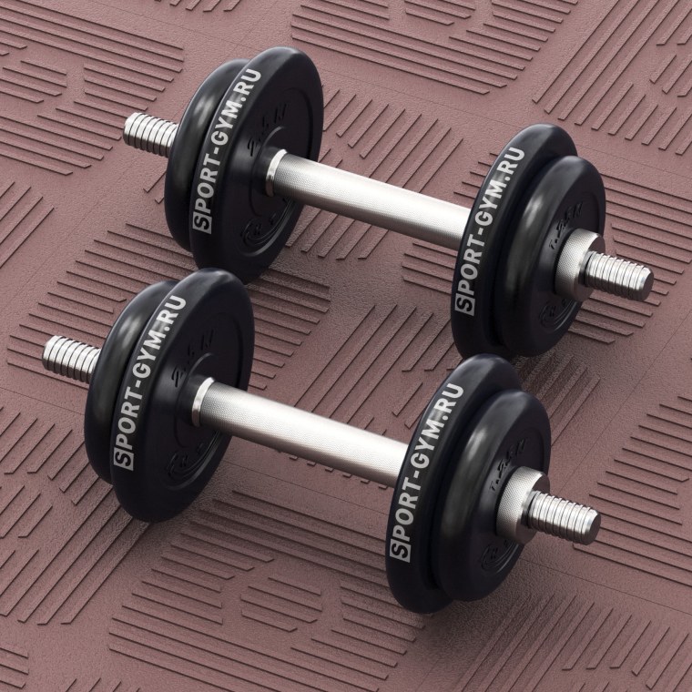 Гантели разборные цветные