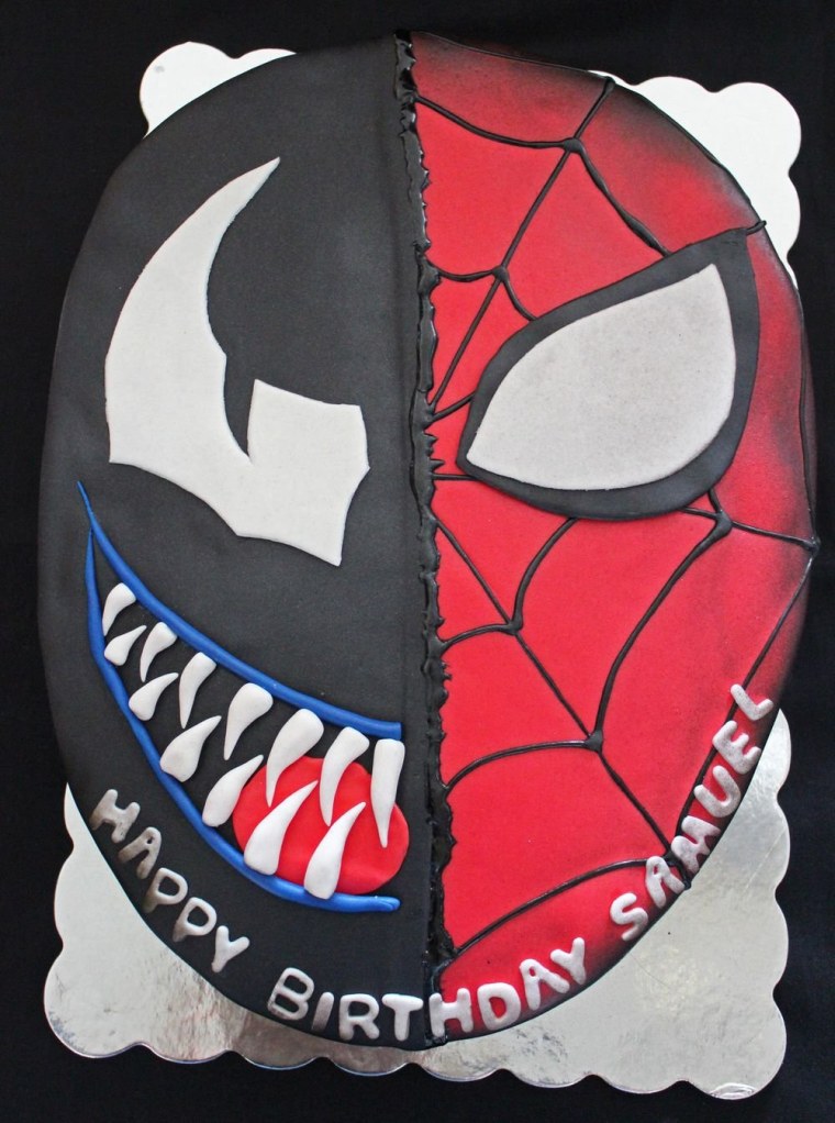 Торт человек паук и Веном