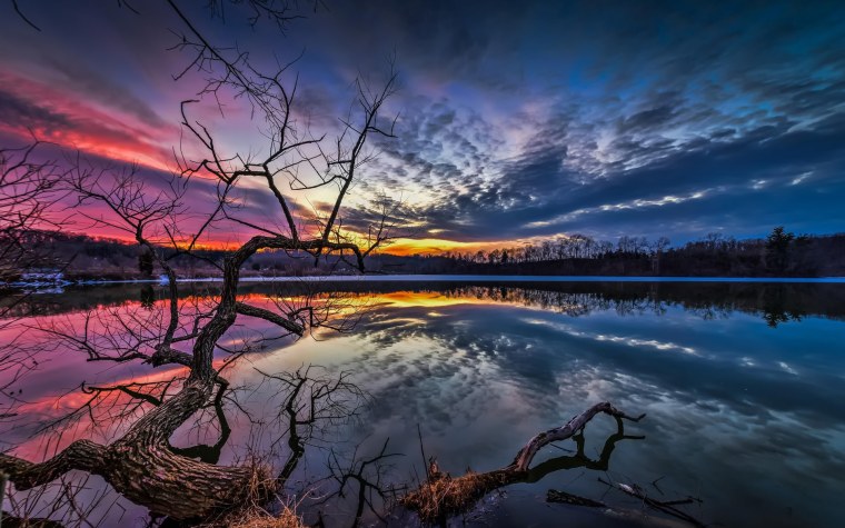 Пейзаж закат