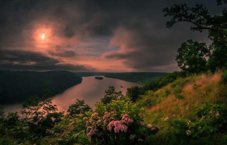 Пейзаж закат