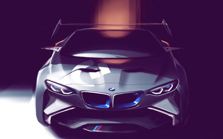 BMW на черном фоне