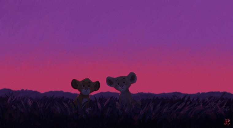 Эстетика мультиков Король Лев