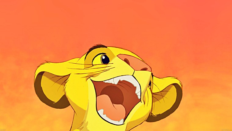 Король Лев Симба улыбается