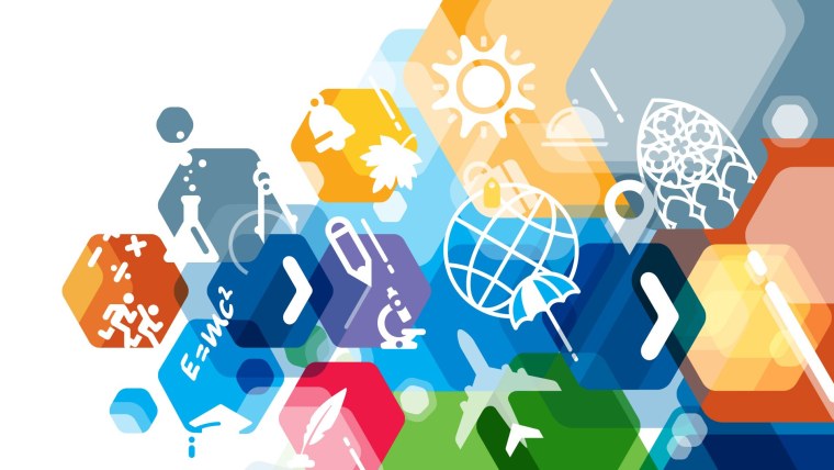 Векторный фон наука и образование