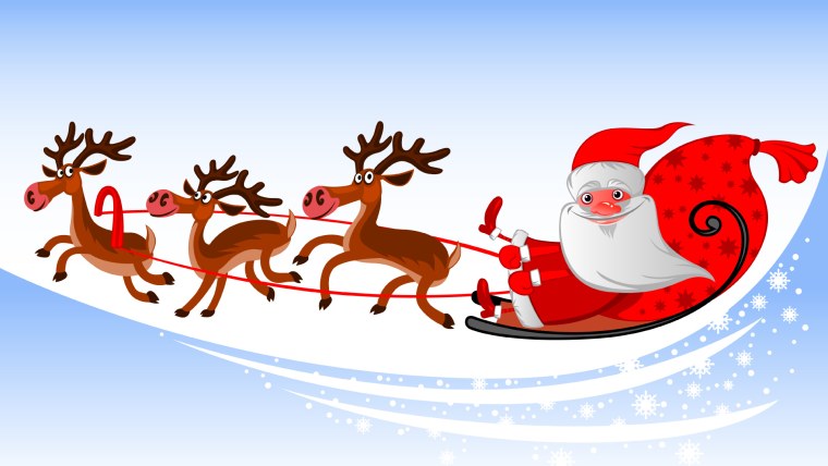 Новогодние обои с оленями