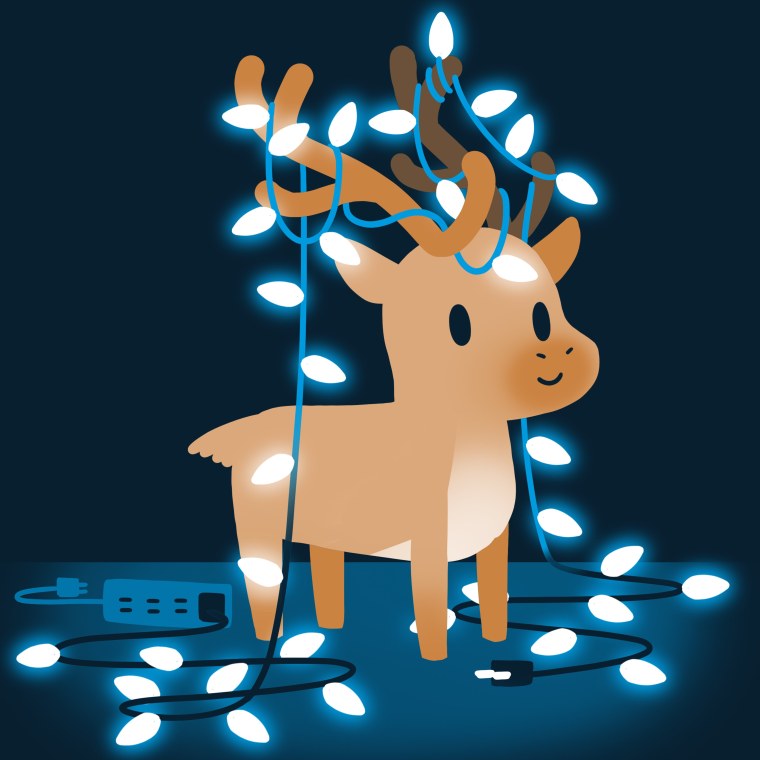 Олень зимой