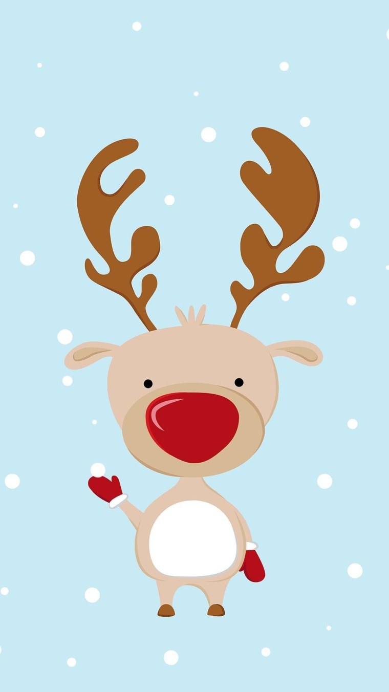 Милый новогодний олень