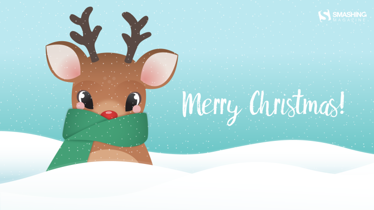 Обои олень НГ