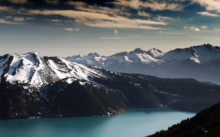 Красивый вид на горы