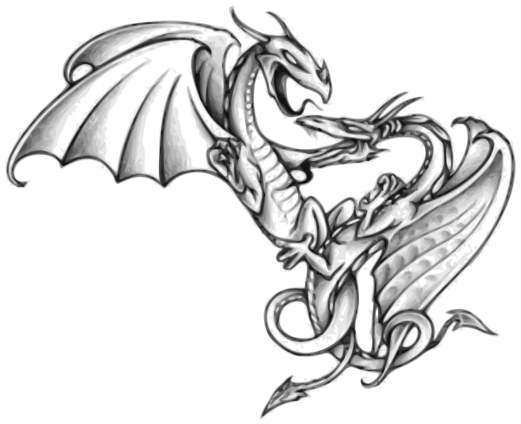 Дракон для срисовки