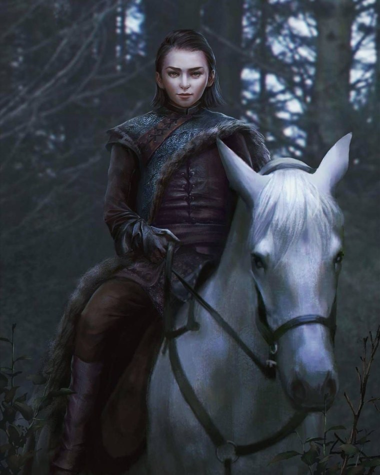 Арья Старк фан арт