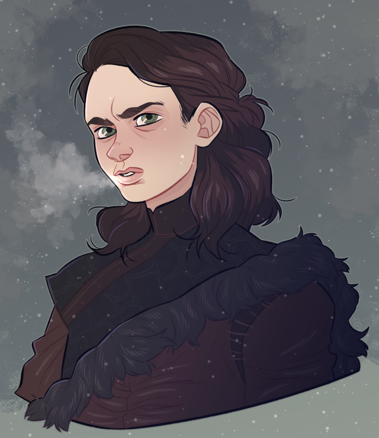 Арья Старк книжная арт