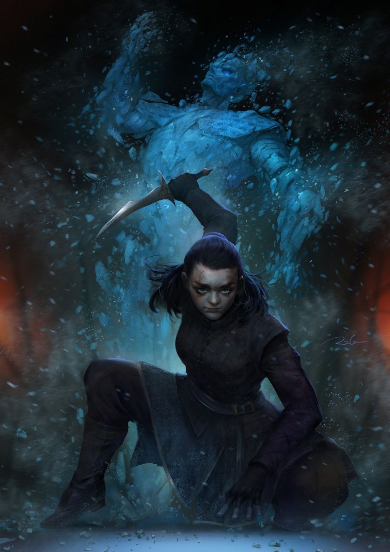 Игра престолов Арья Старк арт