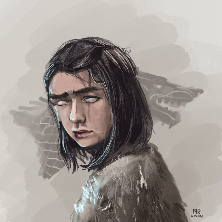 Арья Старк из Винтерфелла арт