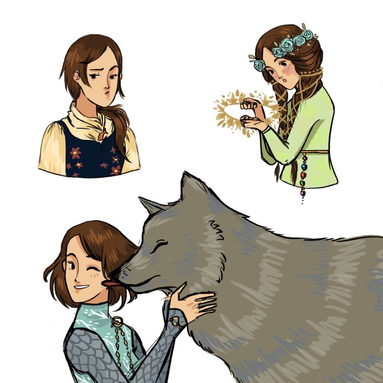 Арья Старк мультяшная