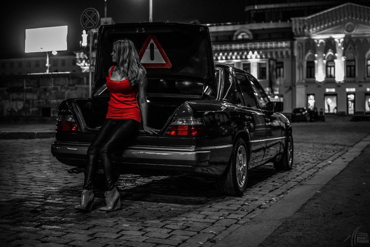 Mercedes Benz w124 Night