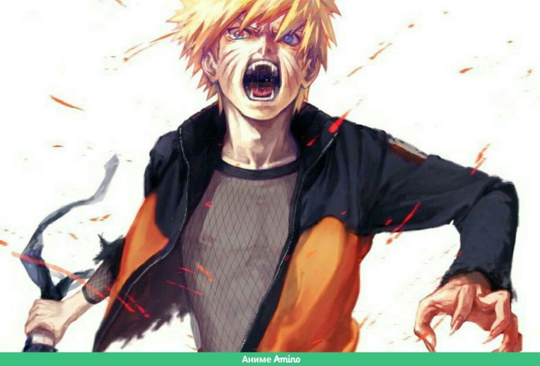 Наруто Узумаки улыбается