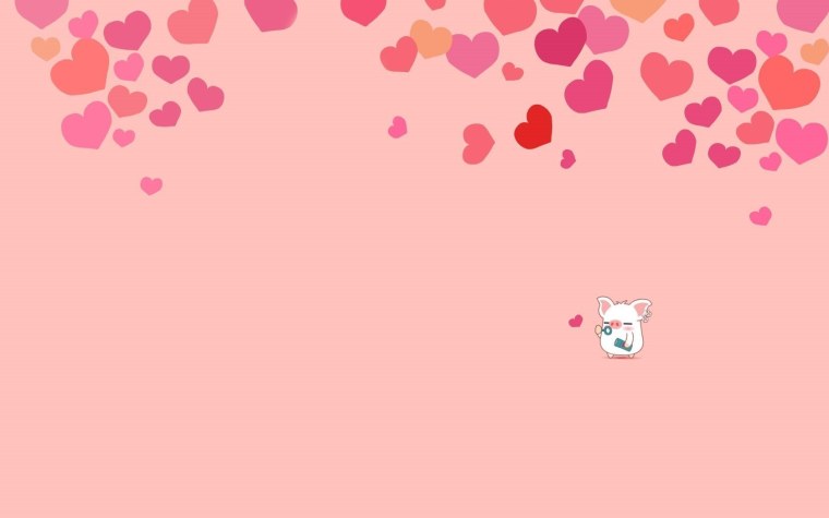 Розовый фон любовь