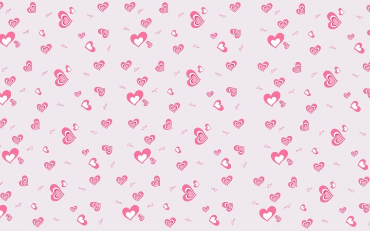 Розовый фон с сердечками