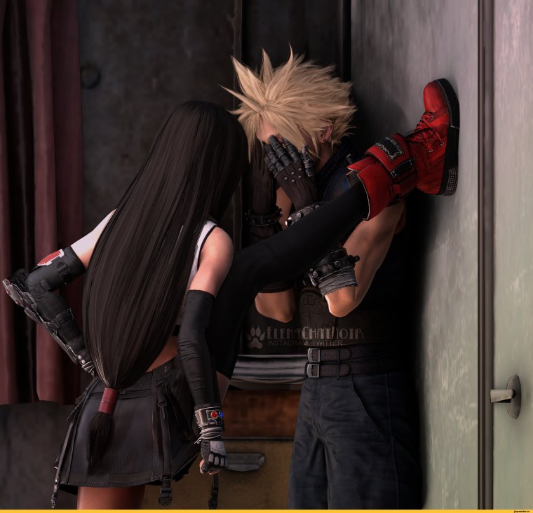 Тифа Локхарт и Клауд Страйф аниме