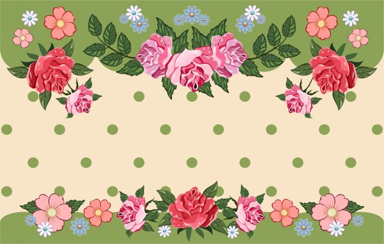 Векторный фон с цветами