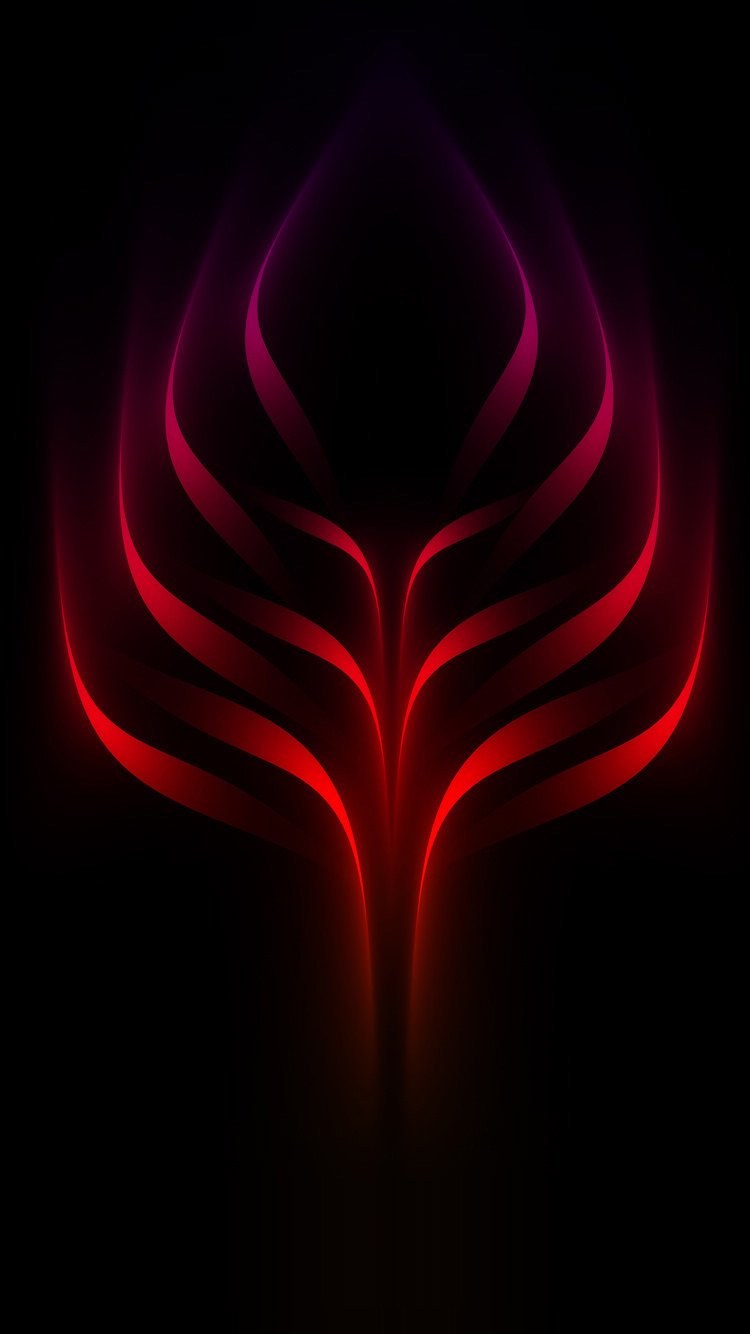 Черно красный неон