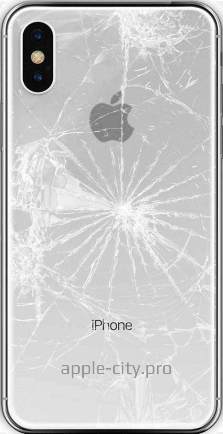 Разбитый айфон XS Max