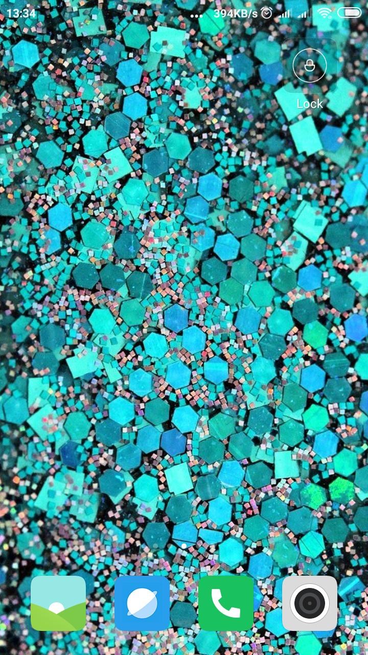 Бирюзовые блестки