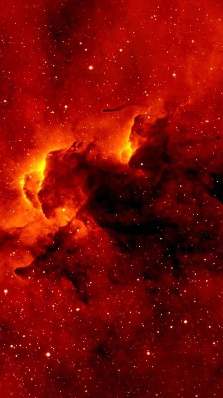 Красный космос обои