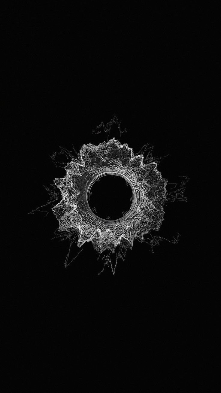 Чёрные обойна на айфон