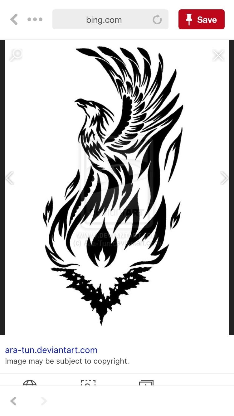 Феникс трайбл эскиз