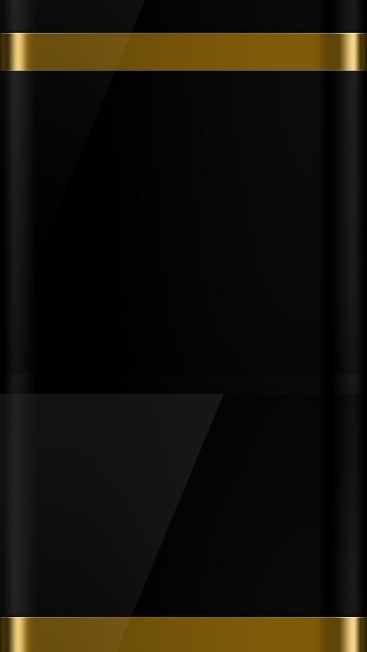 Черно золотистый смартфон