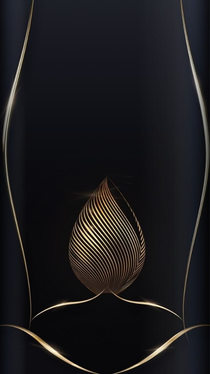 Фон черный с золотом