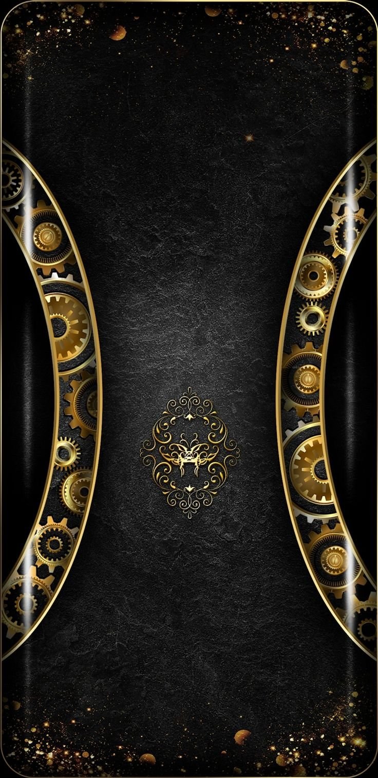 Фон черный с золотом