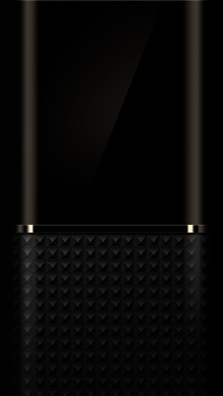 Черно золотистый смартфон