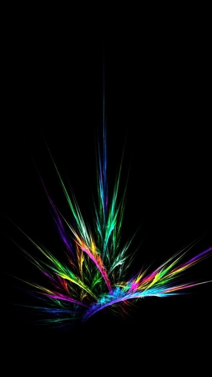 Цветные картины на черном фоне