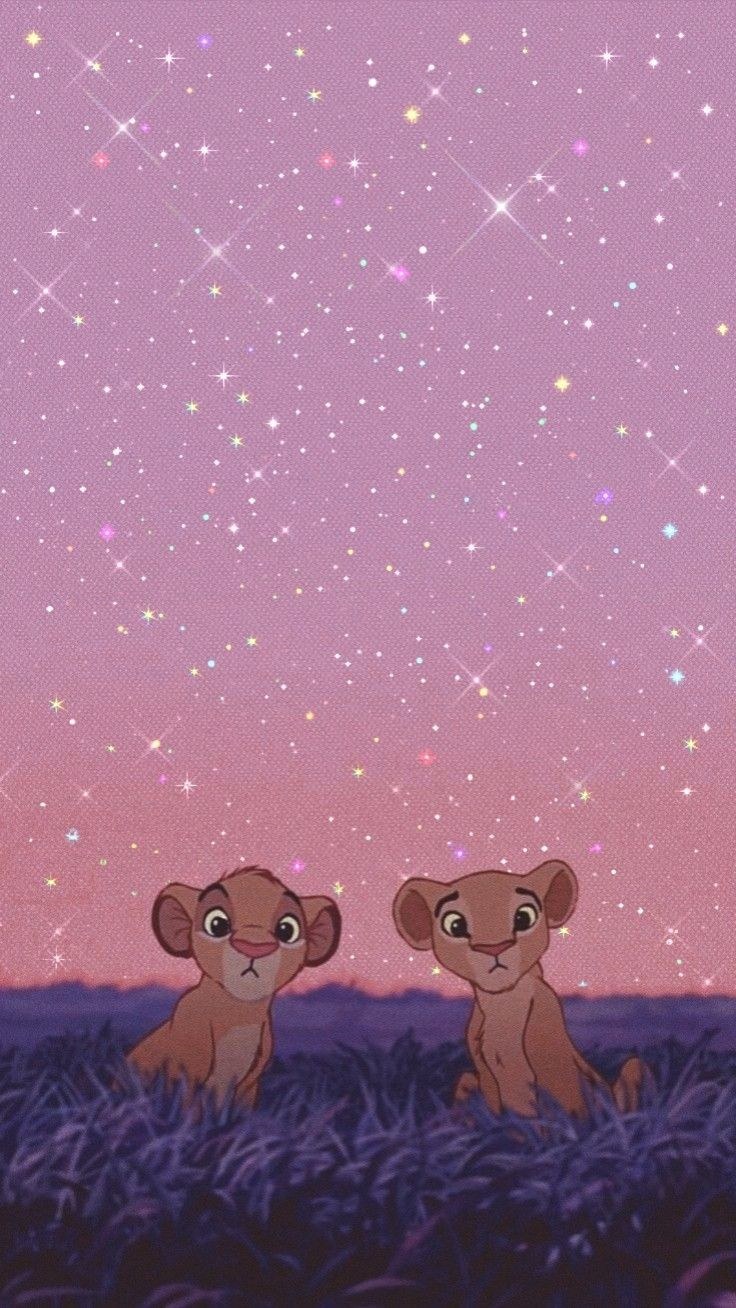 Парные обои на телефон из короля Льва