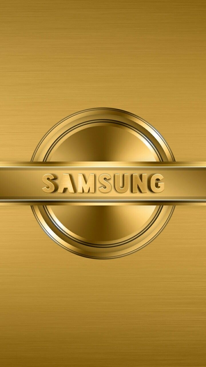 Золотая надпись самсунг