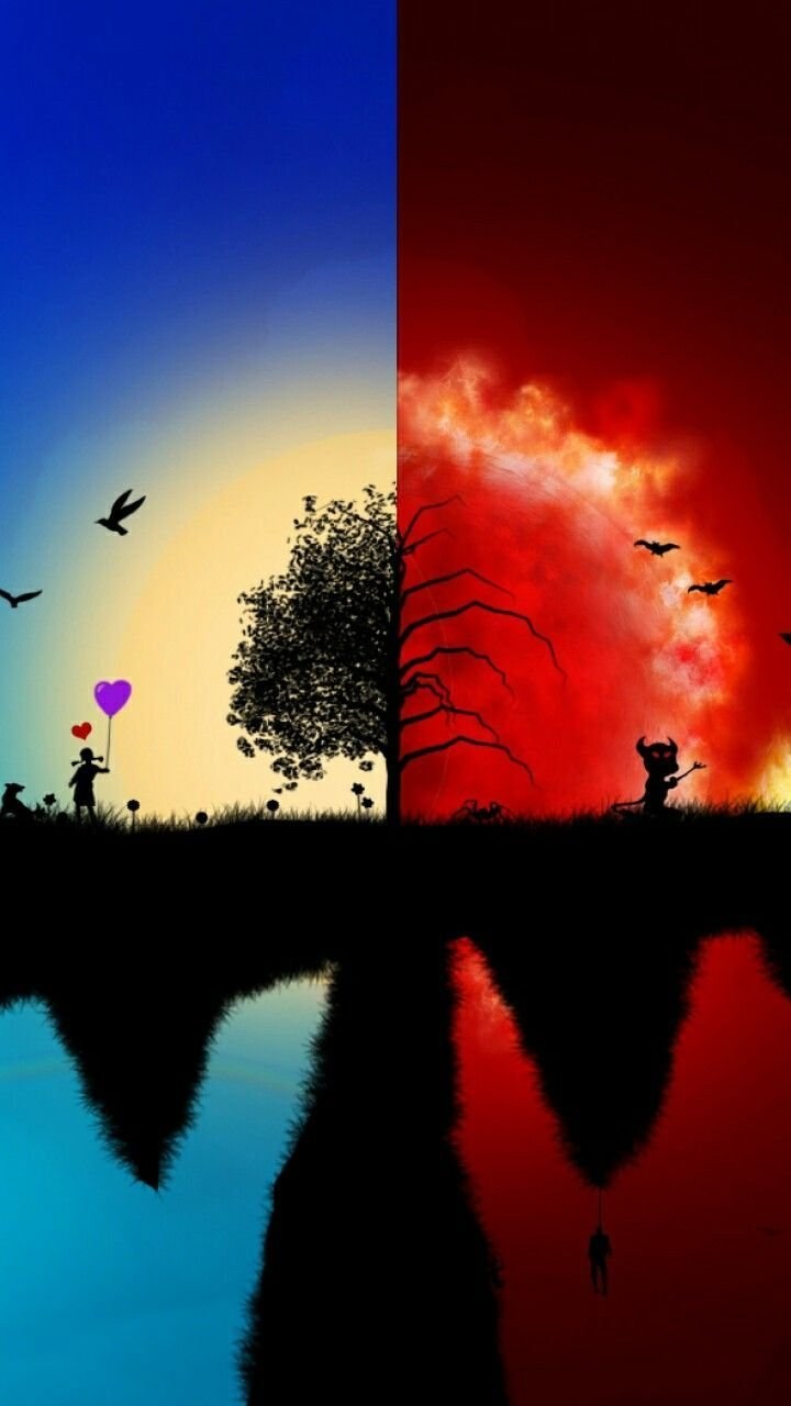 Рай и ад арт