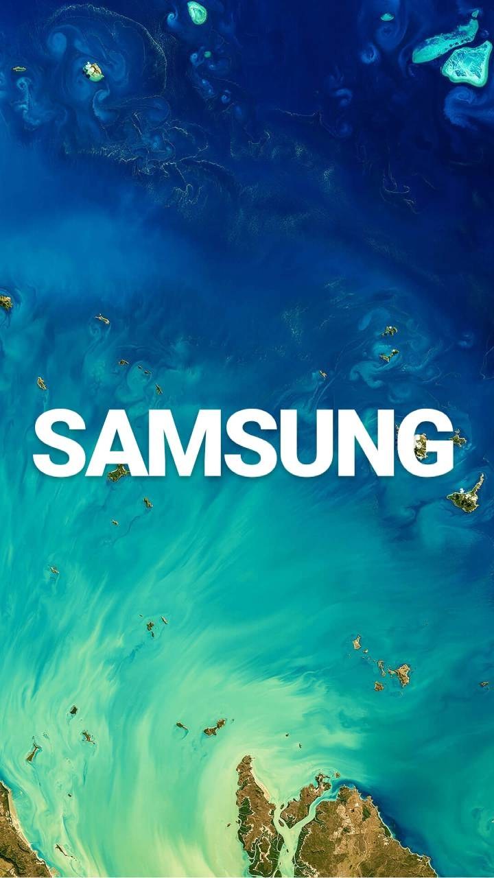 Обои с логотипом Samsung