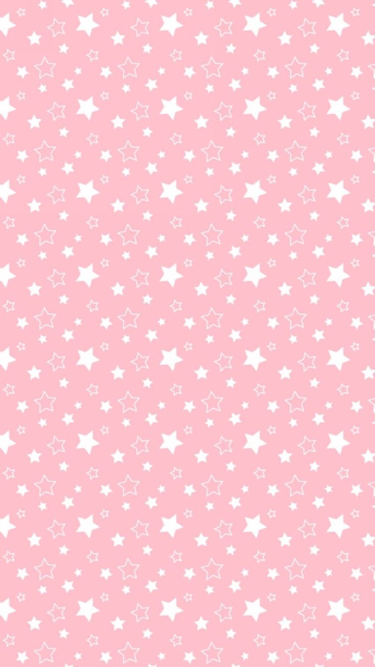Розовый фон со звездочками