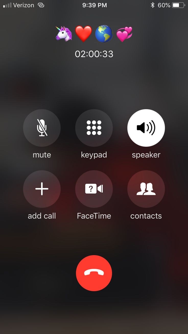 Скриншот разговора по айфону